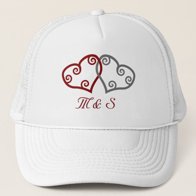 We just got ENGAGED! mesh-back cap (Front)