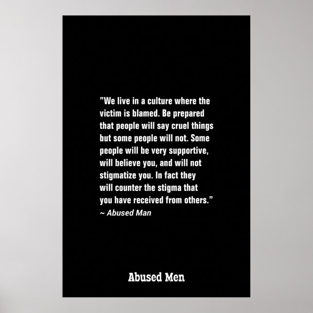 We Live In A Culture Where The Victim … Poster (Front)