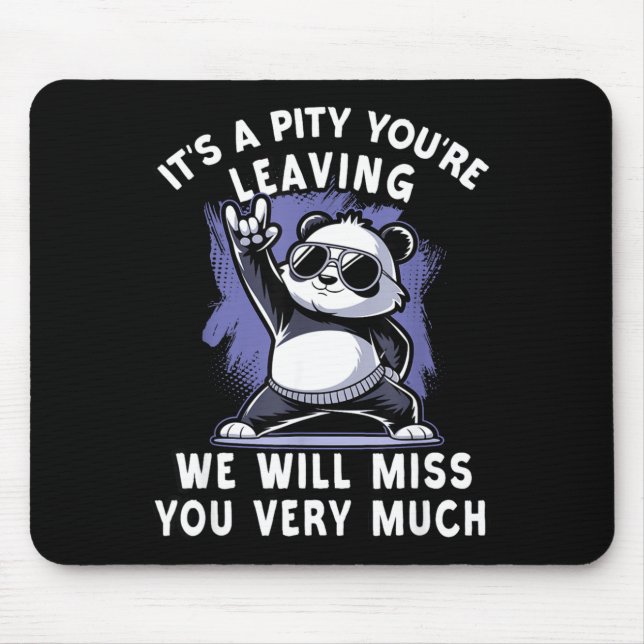 We`ll Miss You Farewell Coworker, Office Sendoff & Mouse Pad (Front)