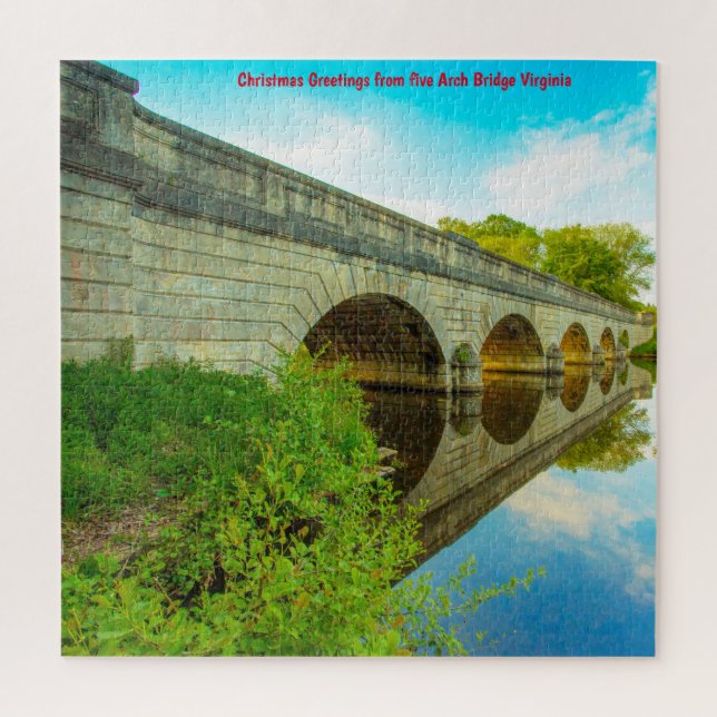 We Love  5 Arch Bridge Virginia Jigsaw Puzzle (Vertical)