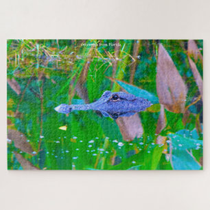 We Love Aligators in Florida Jigsaw Puzzle