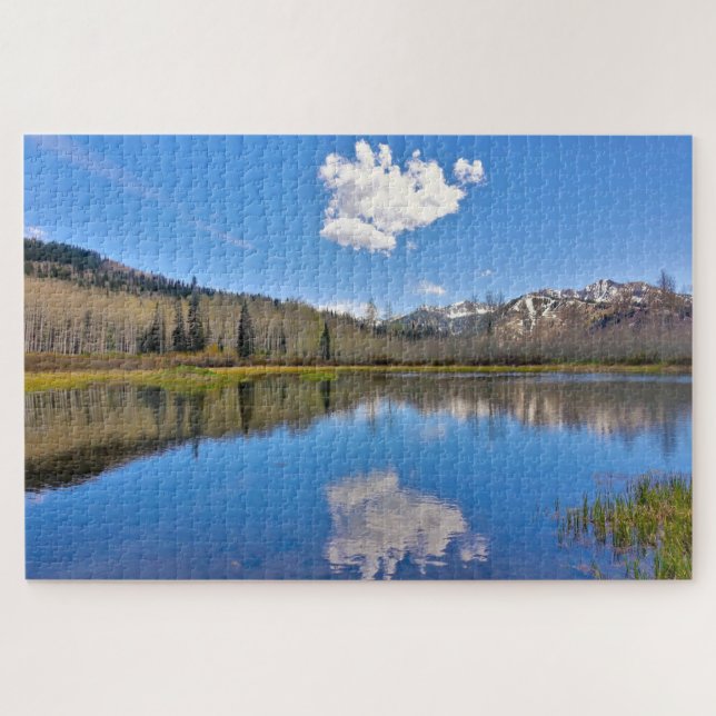 We Love Alpine Lake Utah Jigsaw Puzzle (Horizontal)