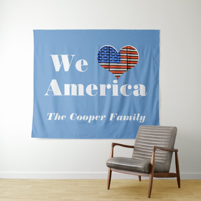 We Love America Tapestry (In Situ (Horizontal))