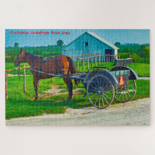 We love Amish Carraiges in Iowa. Jigsaw Puzzle
