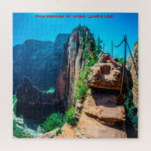 We Love Angels Landing Utah Jigsaw Puzzle