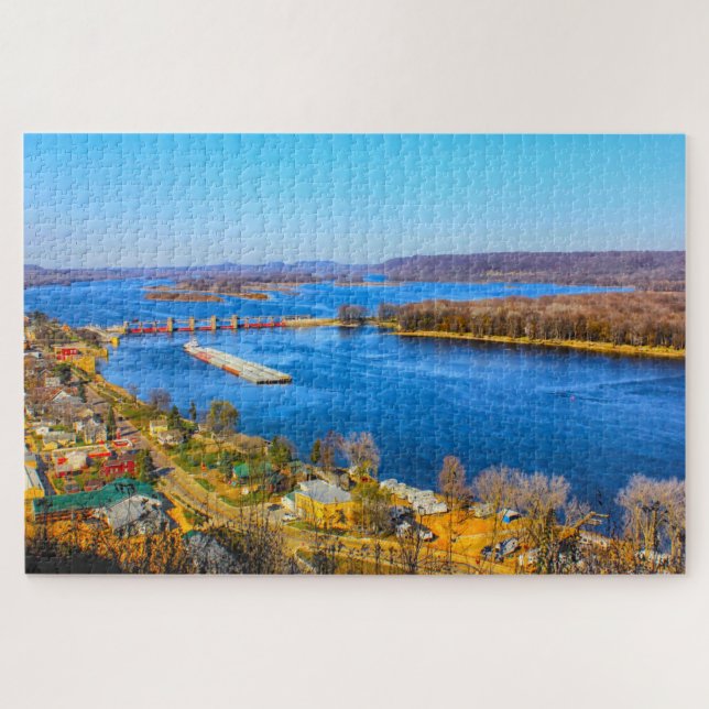 We love Bellevue Iowa. Jigsaw Puzzle (Horizontal)