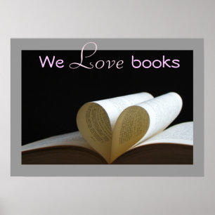 We Love Books Literacy Print