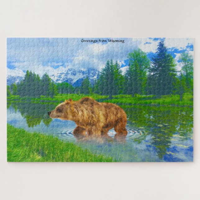 We love Brown Bears Wyoming Jigsaw Puzzle (Horizontal)