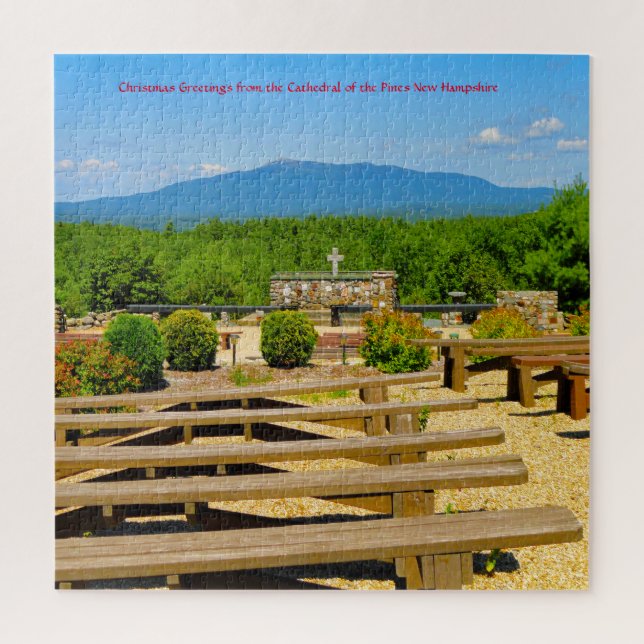 We love Cathedral of the Pines New Hampshire Jigsa Jigsaw Puzzle (Vertical)