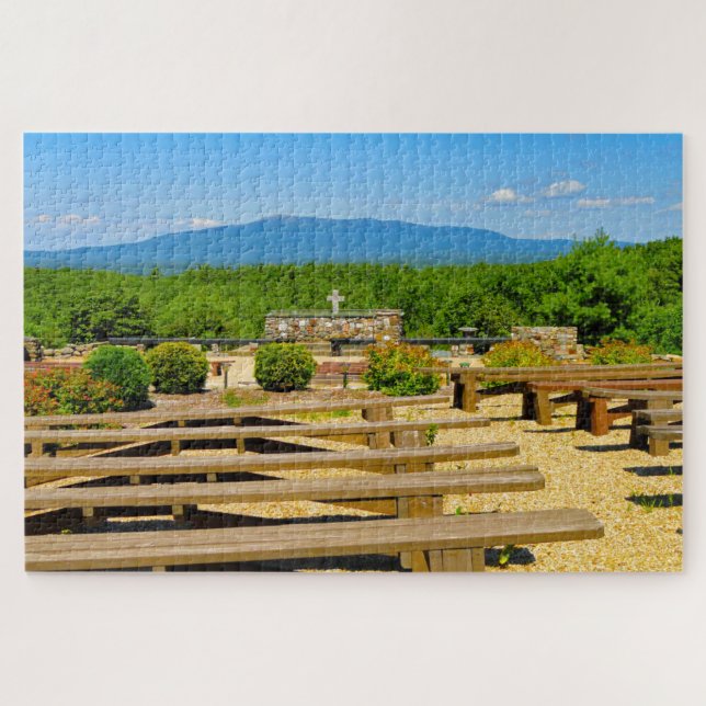 We love Cathedral of the Pines New Hampshire Jigsaw Puzzle (Horizontal)
