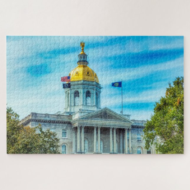 We love Concord New Hampshire Jigsaw Puzzle (Horizontal)