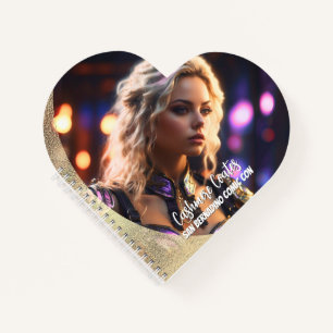 We Love Cosplay   Heart Shaped Spiral Notebook