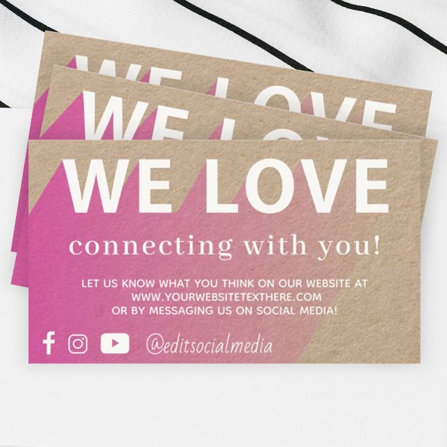 We Love Customer Connection Business Card (Creator Uploaded)