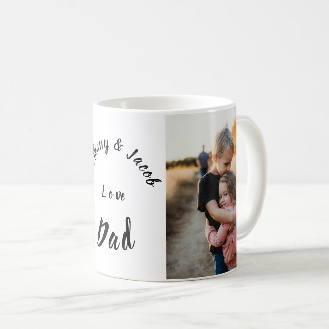 We Love Dad Coffee Mug (Front Right)