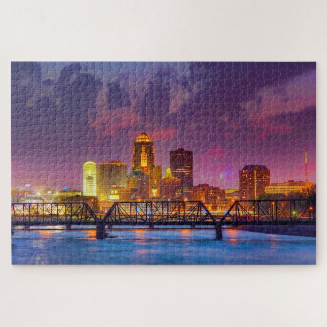 We love Des Moines Iowa. Jigsaw Puzzle (Horizontal)