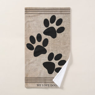 We Love Dogs Hand Towel
