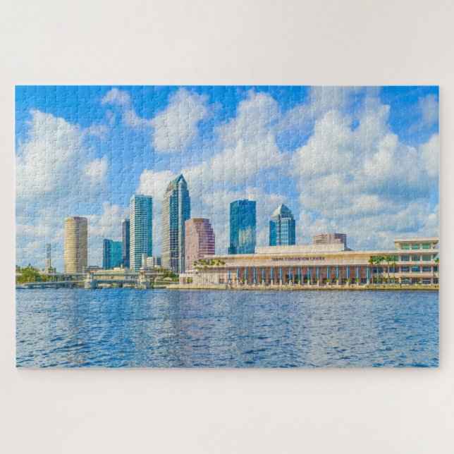 We Love Down Town Tampa Florida Jigsaw Puzzle (Horizontal)