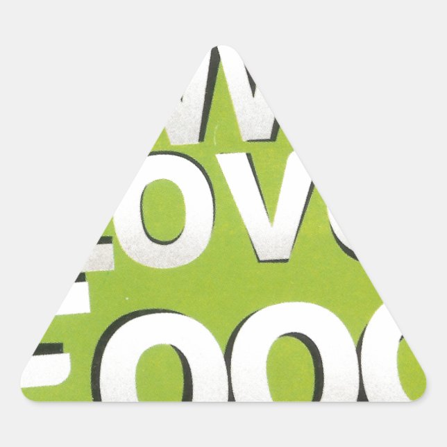 We love food triangle sticker (Front)