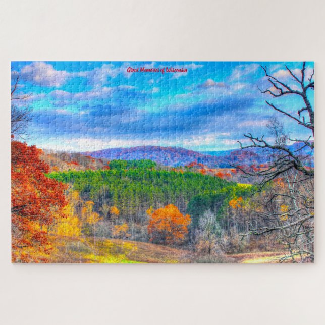 We love Forests in Wisconsin. Jigsaw Puzzle (Horizontal)