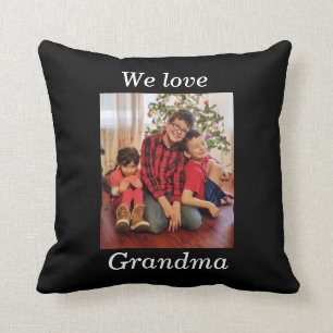 We Love Grandma! Customise Photo Pillow