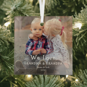 We Love Grandma & Grandpa Ornament