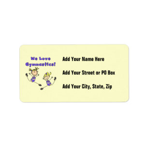 We Love Gymnastics Label