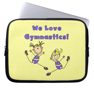 We Love Gymnastics Laptop Sleeve