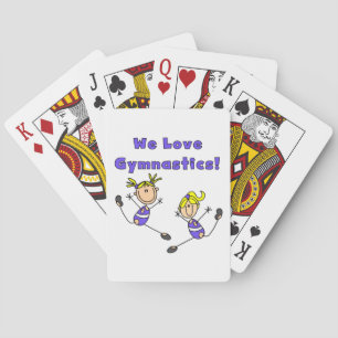 We Love Gymnastics Playing Cards