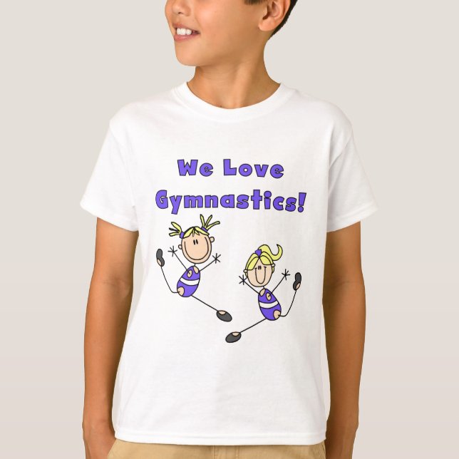 We Love Gymnastics Tshirts and Gifts (Front)