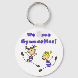 We Love Gymnastics Tshirts and Gifts Key Ring