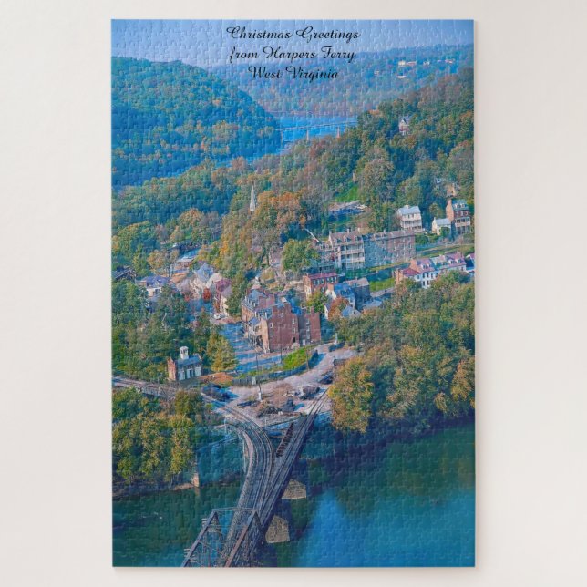 We love Harpers Ferry West Virginia. Jigsaw Puzzle (Vertical)