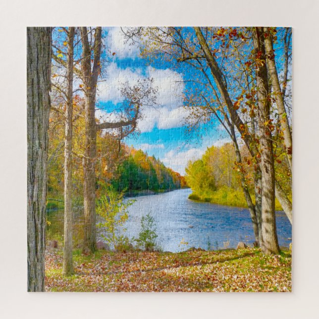 We love Jump River Wisconsin. Jigsaw Puzzle (Vertical)