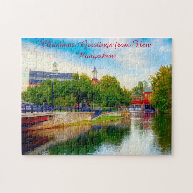 We love Laconia New Hampshire Jigsaw Puzzle (Horizontal)
