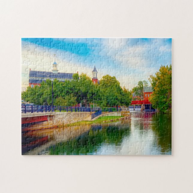 We love Laconia New Hampshire Jigsaw Puzzle (Horizontal)