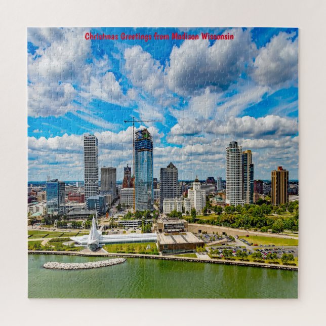 We love Madison Wisconsin. Jigsaw Puzzle (Vertical)