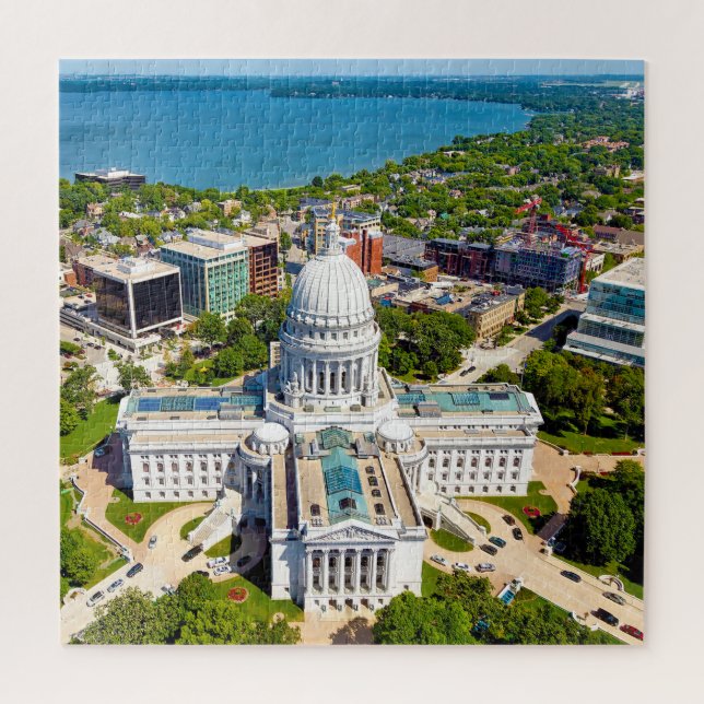 We love Madison Wisconsin. Jigsaw Puzzle (Vertical)