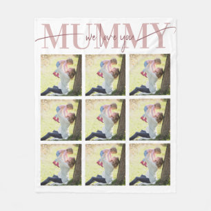 We Love Mummy Personalised Mother's Day Gift Fleece Blanket