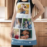 We Love Nana Grandkids 5 Photo Blue And White Apron<br><div class="desc">Show your grandma how much you care with our We Love You Nana 5 Photo Collage Apron! This personalised apron lets you create your own design with five special photos of your grandkids. The perfect grandma birthday gift from grandkids,  it's a thoughtful way to show your love and appreciation.</div>