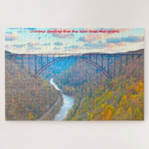 We love New River Gorge West Virginia. Jigsaw Puzz Puzzle