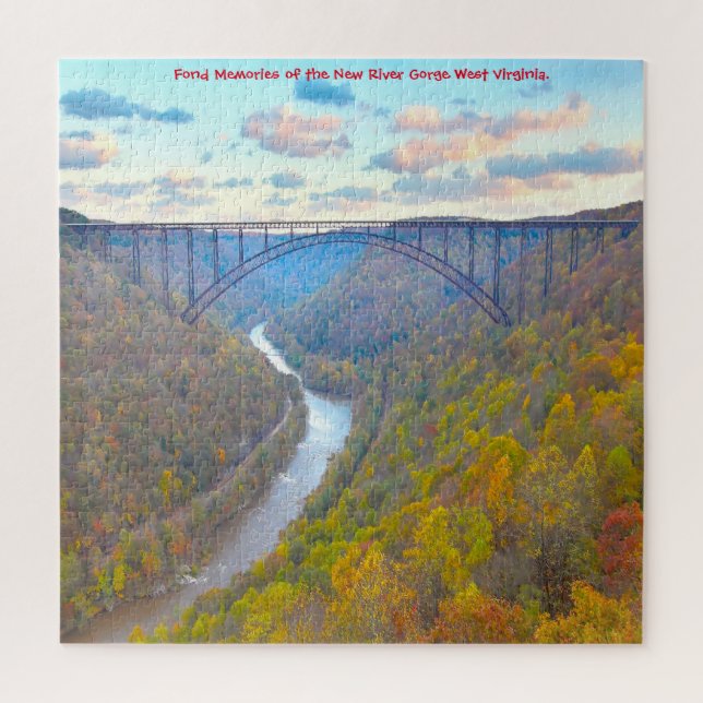 We love New River Gorge West Virginia. Jigsaw Puzz Puzzle (Vertical)