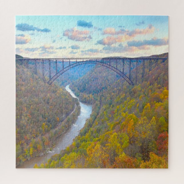 We love New River Gorge West Virginia. Jigsaw Puzzle (Vertical)
