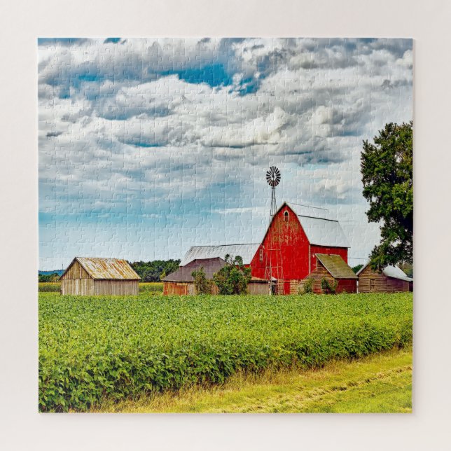 We love Old Barns in Wisconsin. Jigsaw Puzzle (Vertical)