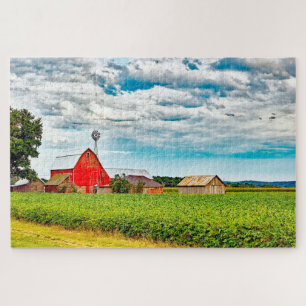 We love old barns in Wisconsin. Jigsaw Puzzle