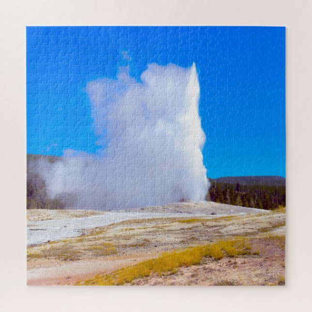 We Love  Old Faithful Wyoming. Jigsaw Puzzle (Vertical)