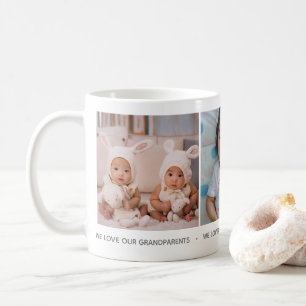 We Love Our Grandparents Photo Collage Mug