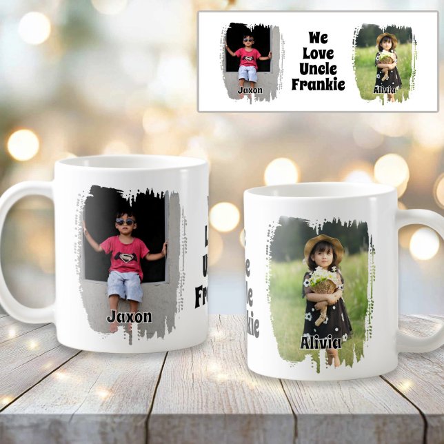 We Love Our Uncle Fully Customisable Two Photo Coffee Mug (We Love Our Uncle Fully Customizable Two Photo Coffee Mug
)