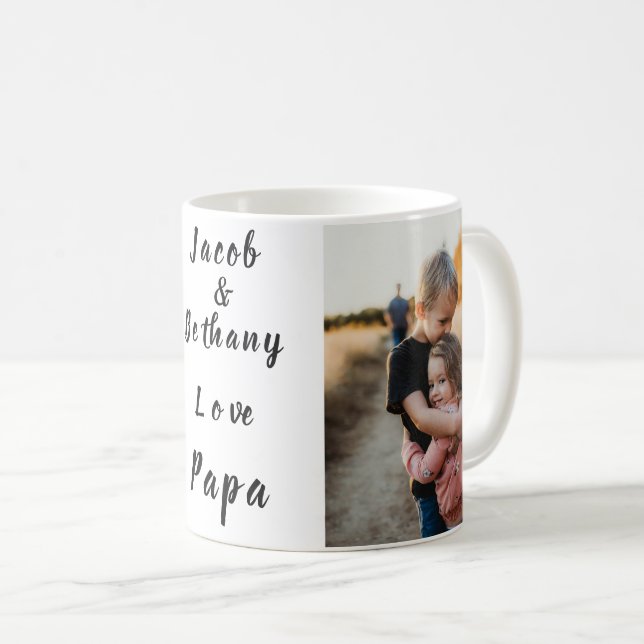 We Love Papa Coffee Mug (Front Right)