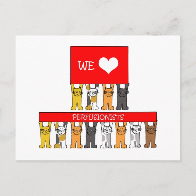 We Love Perfusionists Postcard (Front)