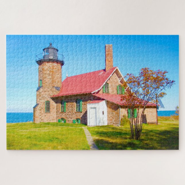 We love Sand Island Wisconsin. Jigsaw Puzzle (Horizontal)