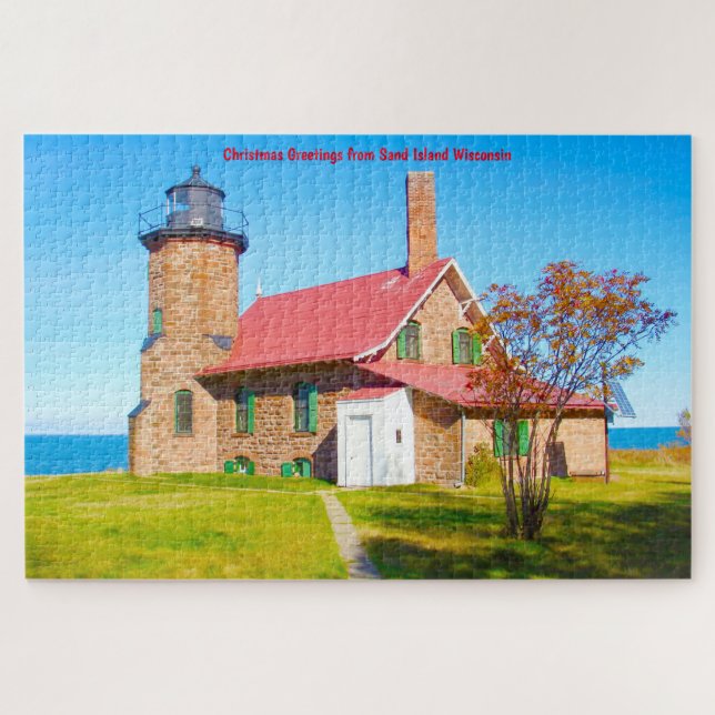 We love Sand Island Wisconsin. Jigsaw Puzzle (Horizontal)